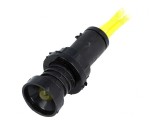 Lampă LED de control galbenă 230VAC &Oslash;10mm IP20