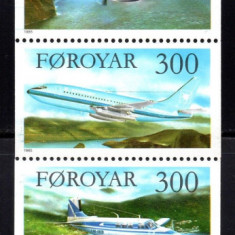 Feroe Faroe Faroyar 1985, Aviatie, serie neuzata, MNH