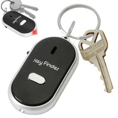 Breloc pentru localizare si gasire chei pierdute, functionare cu baterii, dimensiuni 5, 7 x 3cm, raza de actiune 5m, din plastic, negru