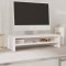 vidaXL Stand pentru monitor, alb, 50x24x13 cm, lemn masiv de pin 813915