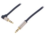 Cablu Audio Jack 3.5mm Mufă Dreaptă și Unghiulară, Logilink