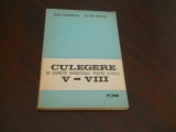 Culegere de exercitii gramaticale pentru cls. 5-8 ,Agata Barzanescu, Valeria Popescu, 1993