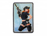 PATCH &#039;JESS&#039; PINUP GIRL BLACK OPS WOVEN