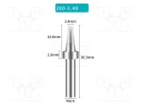 V&acirc;rf şurubelniţă 2,4mm SHENZHEN BAKON pentru staţie de lipit