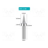 V&acirc;rf şurubelniţă 2,4mm SHENZHEN BAKON pentru staţie de lipit