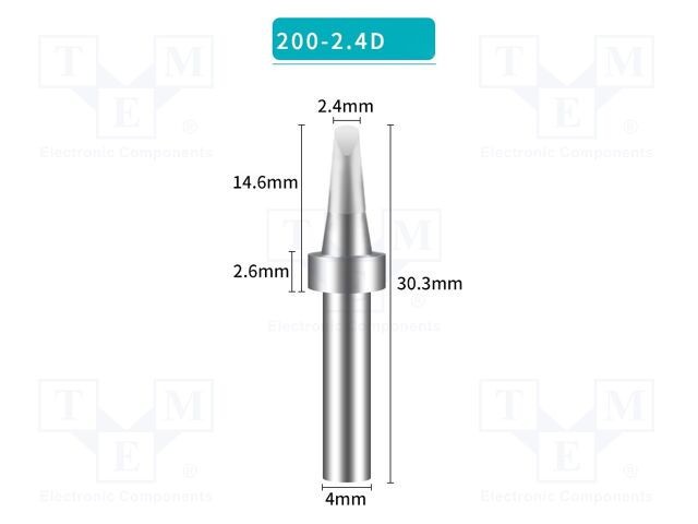 V&acirc;rf şurubelniţă 2,4mm SHENZHEN BAKON pentru staţie de lipit