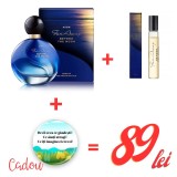 Cumpara ieftin Set cadou Far Away Beyond the Moon , parfum 50 ml + mini parfum 10 ml + insigna motivationala cadou