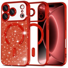Asteroid GSM - Luxury Glitter MagSafe - iPhone 18 Pro Max / iPhone 17 Pro Max - Red