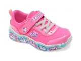 Cumpara ieftin Pantofi sport SKECHERS roz, PLAY SCENE, din material textil