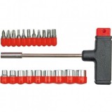 Set surubelnita cu 20 biti Vorel 65100, antrenor tip T