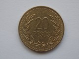 20 PESOS 1990 COLUMBIA, America Centrala si de Sud