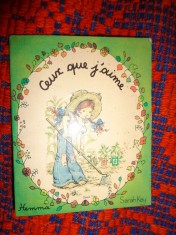 Ceux que j"aime / Cei pe care ii iubesc - carte ilustrata pentru copii, in limba franceza / format mic ( Predare personala Bucuresti )