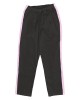 Pantaloni Medicali Pe Stil, Negri cu dunga Roz deschis cu Elastan cu Elastic - XL, talia-2-96cm, Negru