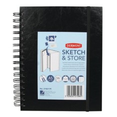 Caiet pentru schite si desen DERWENT Professional, A5, cu spira, 56 coli, 165 foto