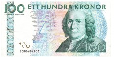 Suedia 100 Koroane Kronor 2010 P-65c Seria 8080484103