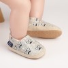 Pantofiori tip mocasini - Mustache (Marime Disponibila: 3-6 luni (Marimea 18, Superbaby