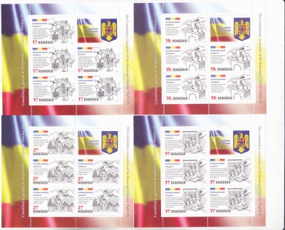 CONSTITUTIA 2019 SET 9 MINICOLI,Lp2234e, MNH ** ROMANIA foto