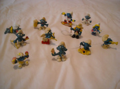 Strumfi, smurfs - 12 figurine medii strumf din cauciuc - set 3 foto