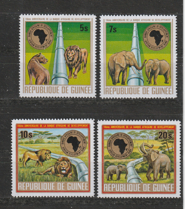 Guinea 1975 - Banca Africana pentru Dezvoltare 4v MNH
