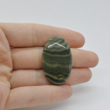 Cabochon jasp zebra verde 38x23x6mm c19