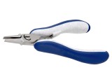 Clești de prindere zimțată IDEAL-TEK ESD, 130mm, plati, pentru precizie in electronica