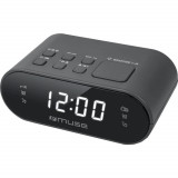 Radio cu ceas MUSE PLL M-10 CR, FM, Alarma duala, Negru