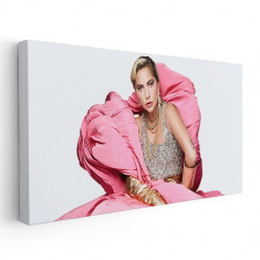 Tablou afis Lady Gaga cantareata 2369 Tablou canvas pe panza CU RAMA 30x60 cm foto