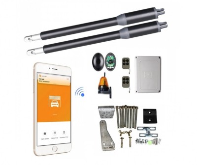 Kit Automatizare SMART WIFI Porti Batante Sistem deschidere poarta cu lampa fot foto