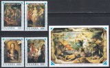 Uganda 1990 - 350 de ani de la moartea lui Peter Paul Rubens, Serie scurta + Colita, MNH