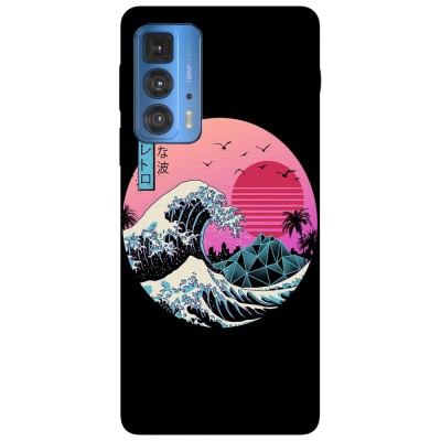 Husa compatibila cu Motorola G20 model The great Wave of Kanagawa, Silicon, TPU, Viceversa foto