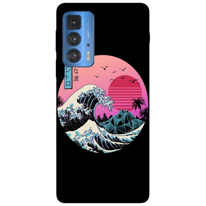 Husa compatibila cu Motorola G20 model The great Wave of Kanagawa, Silicon, TPU, Viceversa