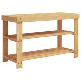 Suport de pantofi cu 3 niveluri, 70x27,5x45 cm, bambus