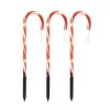 Decoratiune luminoasa de Craciun, Acadea cu baterii, temporizator, LED-uri albe, IP44, set 3 bucati