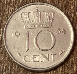 C50 - Moneda foarte veche - Olanda - 10 centi - 1954