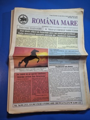 ziarul romania mare 4 februarie 2005 - redactor sef corneliu vadim tudor foto