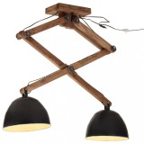 VidaXL Lampă de tavan 25 W, negru, 29x18x85 cm, E27