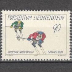Liechtenstein.1987 Olimpiada de iarna CALGARY SL.194