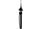 Antena auto aripa Carpoint, telescopica 100 cm, 4 segmente, baza neagra, cablu 1,20 m, unghi reglabil 0-30 grade