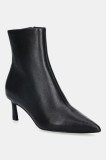 Steve Madden cizme de piele Lulah culoarea negru, cu toc cui, 11003282