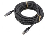 Cablu USB 3.0 RJ45 7,5m Negru/Gri