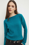 Cumpara ieftin Medicine pulover femei, culoarea verde