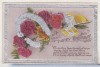Bnk cp Anglia - Felicitare - flori - interbelica, Circulata, Printata