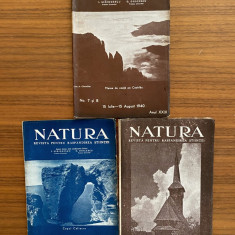 Revista Natura anul XXIX 1940 - 10 numere