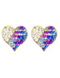 Accesorii sani Eross Sequin Heart Multicolor
