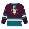 Anaheim Ducks hanorac de bărbați Heritage Lace-Up Crew Vintage Logo - XL