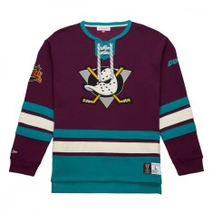Anaheim Ducks hanorac de bărbați Heritage Lace-Up Crew Vintage Logo - XL