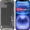 Display cu Touchscreen MP compatibil cu Apple iPhone 12 / 12 Pro, cu Rama, Versiune Soft OLED FHD IC Movable, Negru