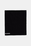 Salomon fular impletit culoarea negru, uni, LC2157500