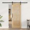 Ușa Glisantă Manual Natural și negru 73.5 x 198.5 cm
