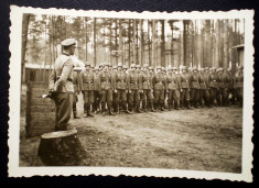 P.115 FOTOGRAFIE RAZBOI WWII OFITER MILITARI GERMANI WEHRMACHT 8,8/6cm foto